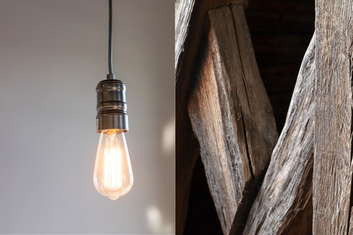 Vintage Lampe Esstisch