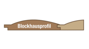 Profilbrett Blockhausprofil