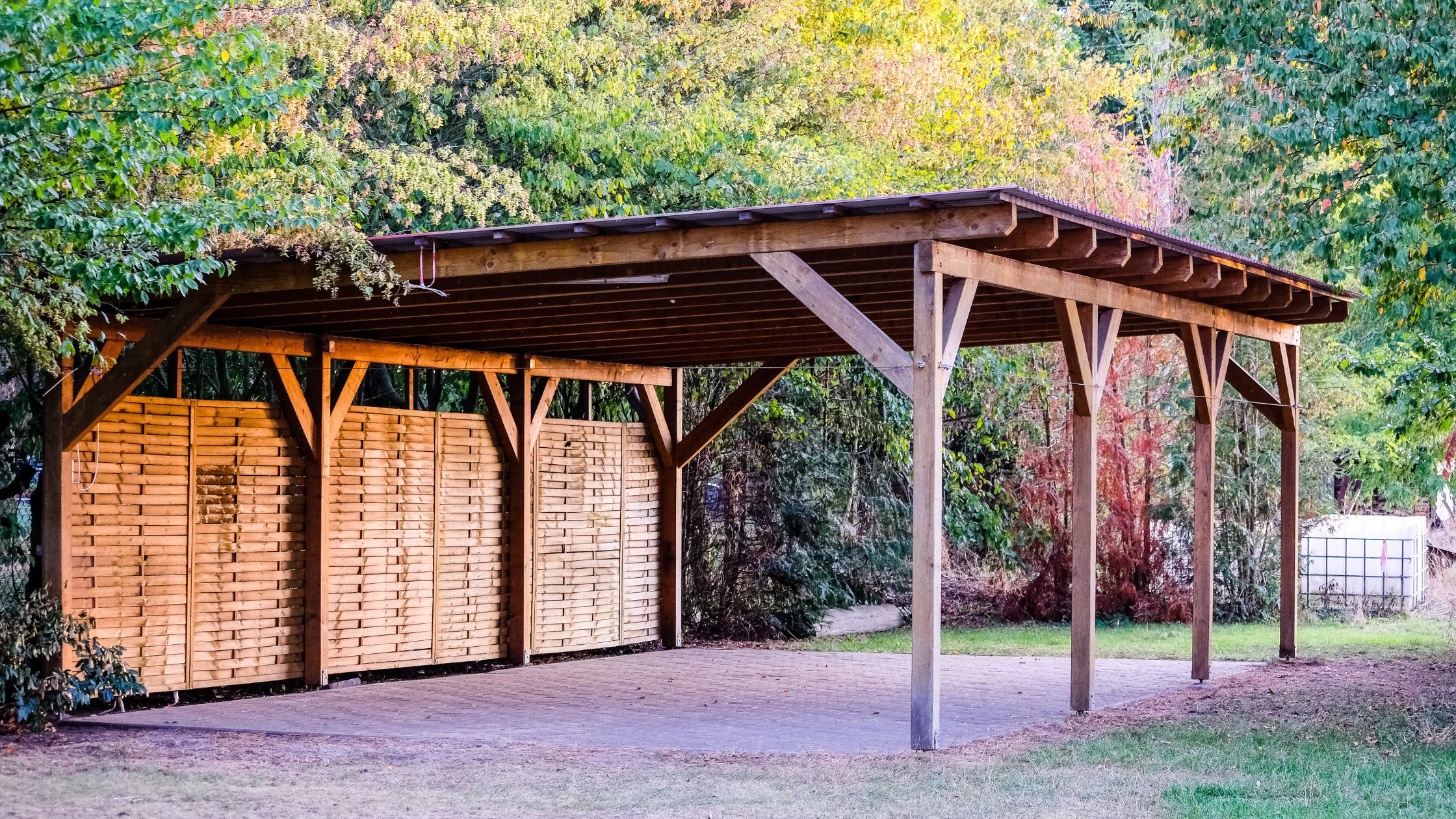 Holz Auto- Carport